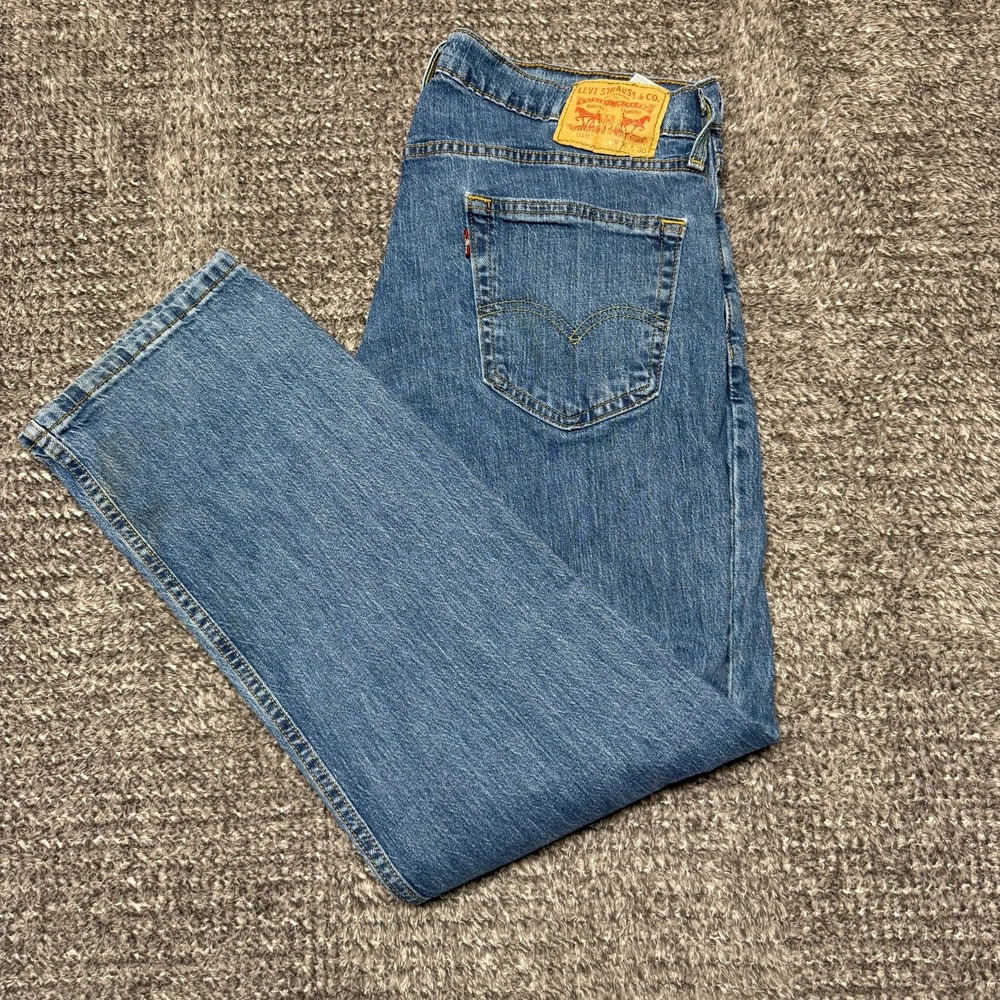 Levis 559 Mens Relaxed Straight Fit Jeans Size 34x30 Medium Wash Blue